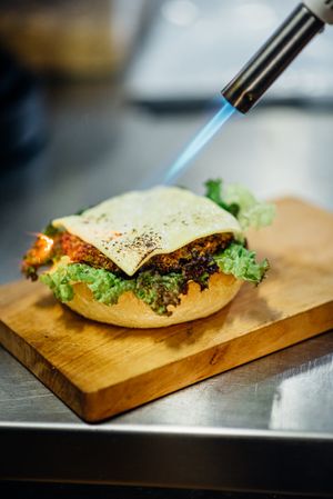 VEGAN CHEESE at Veganistan Brat in Kyiv