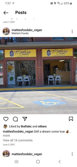 Maddie's has an actual dine in location now. They still have the food truck too. I tried to add it on HappyCow as a separate entry but they wouldn't. at Mattie's Vegan Eats in Kansas City