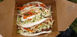 Jackfruit tacos at Mattie's Vegan Eats in Kansas City