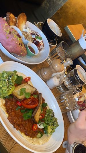 Huevos Rancheros tacos vegan  at ERICH in Vienna