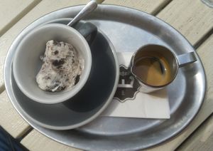 Affogado with vegan ice cream at ERICH in Vienna