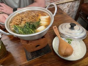 Lau Cau Sweet-sour-spicy hot pot  at Shamballa Vegetarian Restaurant & Tea House in Ho Chi Minh City