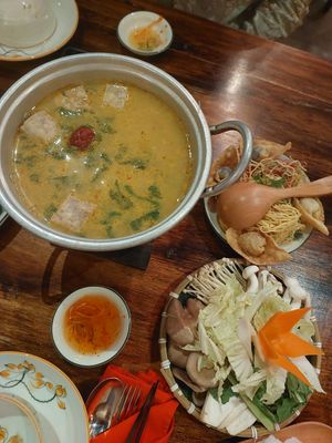 Signature hot pot at Shamballa Vegetarian Restaurant & Tea House in Ho Chi Minh City