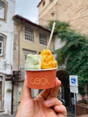 Abóbora e abacate com limão   at Gelataria COSI in Coimbra