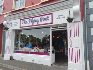 Outside at The Flying Poet in Kinsale