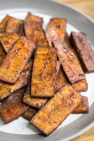 Smoked Tofu at Yalla Vegan in Cairo