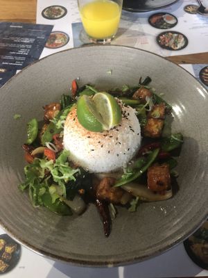 Firecracker tofu   at Wagamama in Paphos