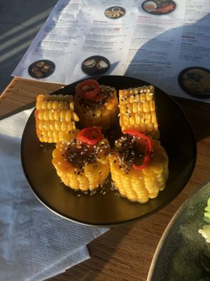 Miso corn  at Wagamama in Paphos