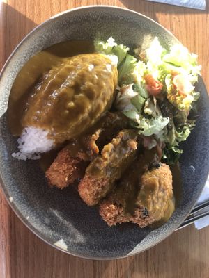 Vegan katsu curry  at Wagamama in Paphos