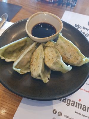 Yasai Gyoza (veggie dumplings) at Wagamama in Paphos