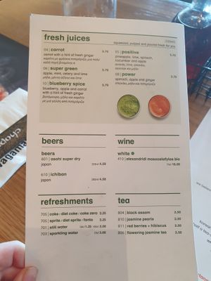 Drinks!  at Wagamama in Paphos