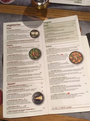 Menu at Wagamama in Paphos