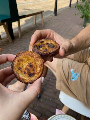 Pastel de nata…vegan and soooo good!  at Life's a Peach in Utrecht