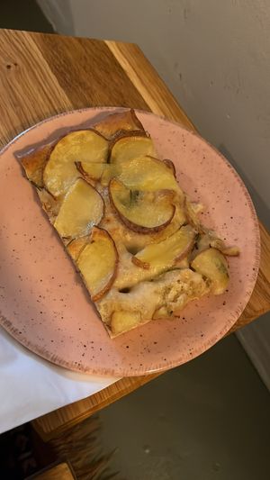 Potato focaccia  at Life's a Peach in Utrecht