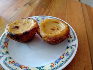 Two pastel de nata (summer 2025) at Life's a Peach in Utrecht
