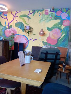 Inside the cafe (summer 2025) at Life's a Peach in Utrecht