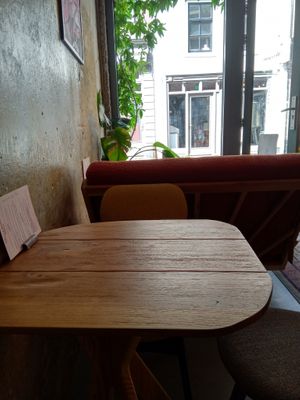 Inside the cafe (summer 2025) at Life's a Peach in Utrecht