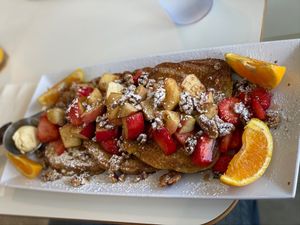 French toast  at The Modern Vegan in San Diego