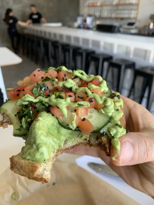 Great with the cucumbers... at The Modern Vegan in San Diego