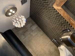 Cute restrooms... at The Modern Vegan in San Diego