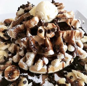 The Todd Waffles at The Modern Vegan in San Diego