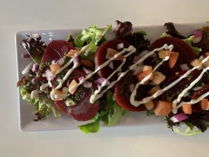 Beet salad starter... AMAZING at The Modern Vegan in San Diego