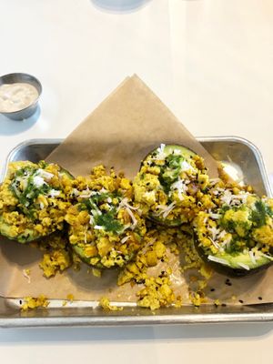 Avocado appetizer  at The Modern Vegan in San Diego