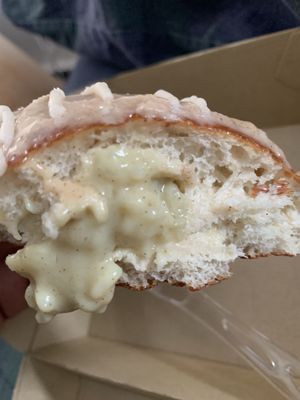 Rice pudding filling at Peaceful Provisions in Beacon