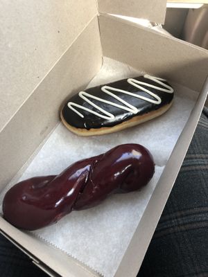 Blueberry glazed & eclair  at Peaceful Provisions in Beacon