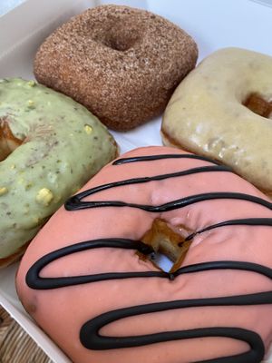 Pistachio, Cinnamon Sugar, Arnold Palmer, Strawberry with Chocolate  at Peaceful Provisions in Beacon