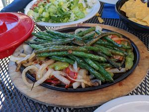 Vegan fajitas at Azul in Mill Creek