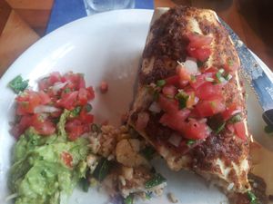 Vegan burrito at Azul in Mill Creek