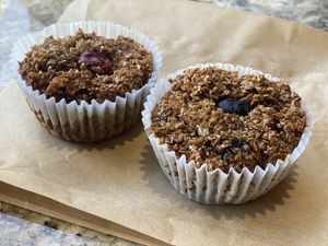 Mini fiber muffins   at Zen Bakery in Los Angeles