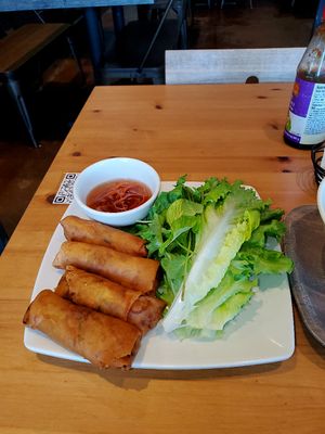 Egg rolls at Saigon Vegan in Garden Grove