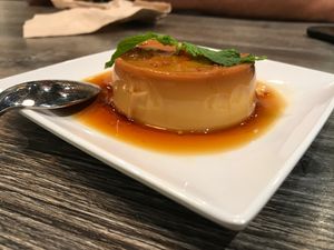 Flan at Saigon Vegan in Garden Grove
