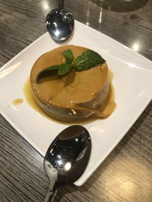 Flan at Saigon Vegan in Garden Grove