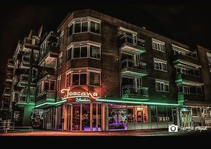 The beautiful lights at Toscana IJssalon in Emmen