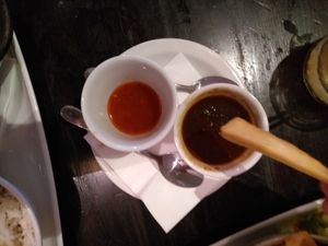 Scotch Bonnet and jerk dips at Cottons in North West London