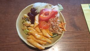 salad bar bowl at The Dog in Stratford-upon-avon