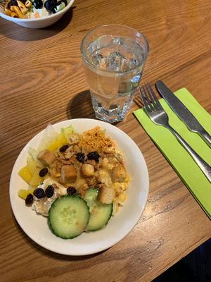 Their salad bar really a highlight. at The Wheatsheaf in Loughborough