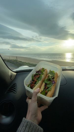 Baguettes taken away in own box at Thyme Out in Dingle
