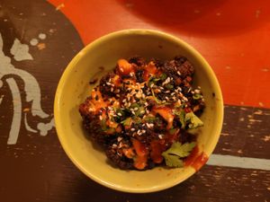 Vegan Bang Bang Fried Cauliflower at Lounges - Clio Lounge in Bangor