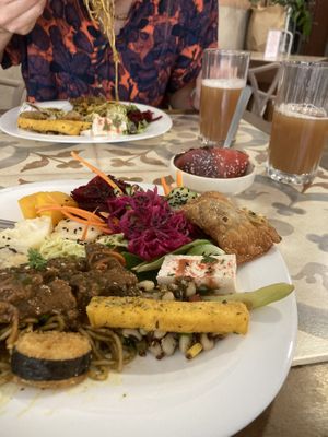 Lunch buffet, one plate was R$25 one plate was R$30 plus R$8 for each juice  at Bodhilyn in Blumenau