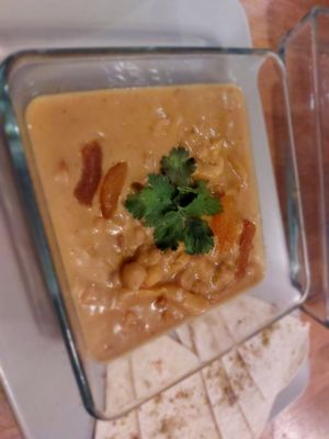 Maafe: peanut, chickpeas, apricot, koriander at Vas Manci in Budapest