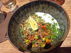 Good Vegan dish at La Cabane  in Annecy