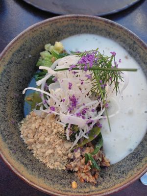 Risotto d'épeautre au curry at La Cabane  in Annecy