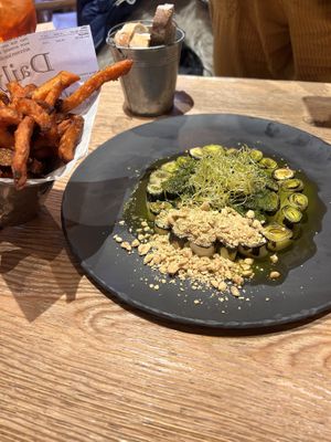 Entrée vegan au poireau  at La Cabane  in Annecy