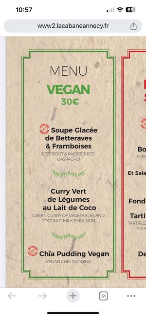   at La Cabane  in Annecy