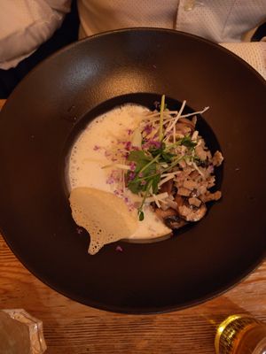Mushroom risotto at La Cabane  in Annecy