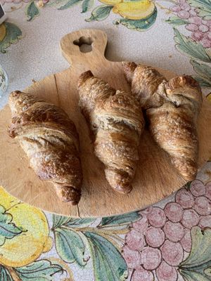Vegan Croissants (with blueberry jam filling) at Bar Ingrid in Stromboli
